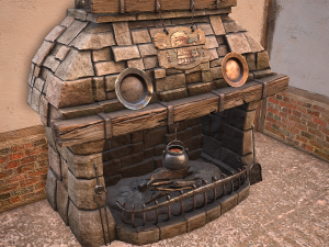 Medieval Town House Cottage 3Dモデル