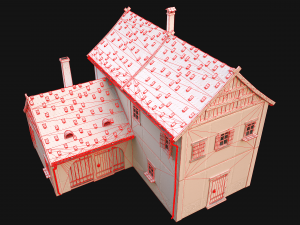 Medieval Town House Cottage 3Dモデル