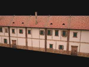 Medieval house with balcony 3Dモデル