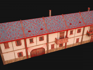 Medieval house with balcony 3Dモデル