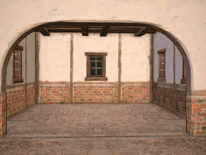 Medieval House Residence 2 Storey 3D Model