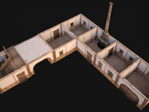Medieval Town Buildings Set Modelo 3D