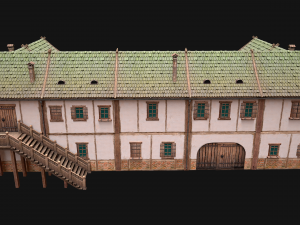 Medieval Town Buildings Set Modelo 3D