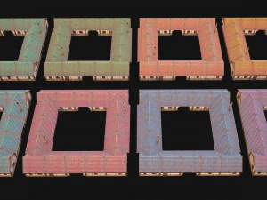 Medieval City Pack 10 Buildings 3D Model