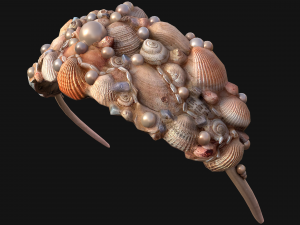 Sea Crown Mermaid Hair Band Modelo 3D