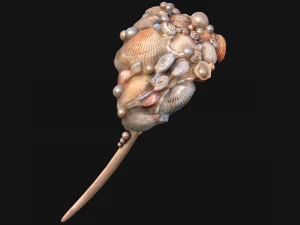Sea Crown Mermaid Hair Band 3D Model