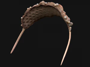 Sea Crown Mermaid Hair Band 3D Model