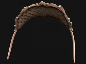 Sea Crown Mermaid Hair Band 3D Model