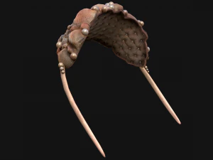 Sea Crown Mermaid Hair Band 3D Model