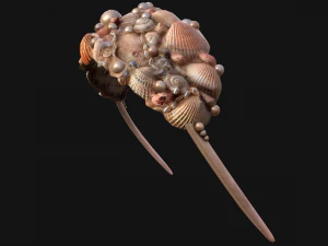 Sea Crown Mermaid Hair Band 3D Model