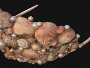 Sea Crown Mermaid Hair Band 3D Model
