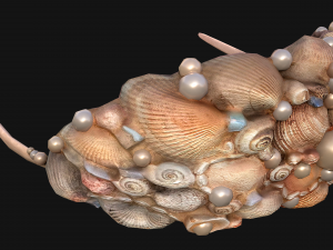 Sea Crown Mermaid Hair Band 3D मॉडल