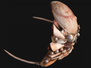 Barbie Crown Seashell Tiara Modello 3D