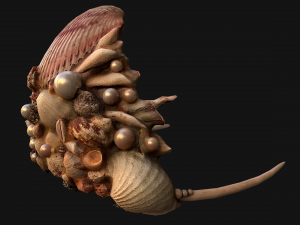 Barbie Crown Seashell Tiara Modello 3D