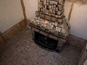 Medieval European Brick House 3D Model