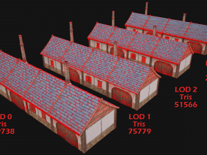 Medieval Town House City Pack 15 Buildings 3D Модель
