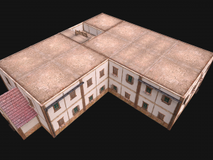 Medieval High Rise House 4 Floors 3D 모델