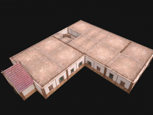 Medieval High Rise House 4 Floors 3D 모델