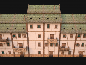 Medieval House Cottage Skyscraper 3D 模型
