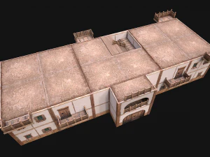 Medieval House Cottage Skyscraper 3D Model