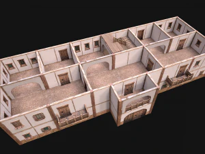Medieval House Cottage Skyscraper 3D Model