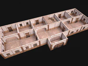 Medieval House Cottage Skyscraper 3D Model