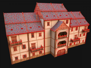 Medieval House Cottage Skyscraper 3D 模型