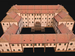 Medieval Building Town School University Academy 3Dモデル