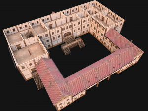 Medieval Building Town School University Academy 3Dモデル
