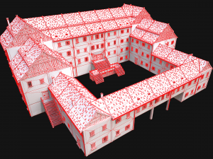 Medieval Building Town School University Academy 3Dモデル