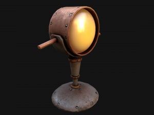 Medieval Lighthouse Tower with Interior Modello 3D