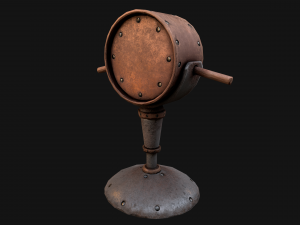 Medieval Lighthouse Tower with Interior Modello 3D