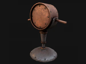 Medieval Lighthouse Tower with Interior 3D Model