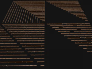 Fence Farm Wooden Constructor 3D Model