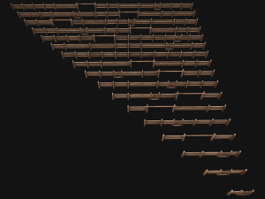 Fence Farm Wooden Constructor 3Dモデル
