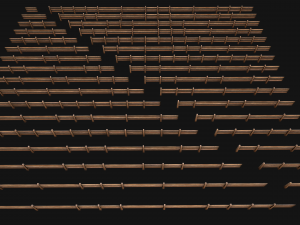 Fence Farm Wooden Constructor 3Dモデル