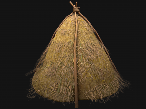 Haystack Stack of Hay Large Pile 3D Модель