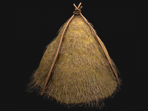 Haystack Stack of Hay Large Pile 3D Модель