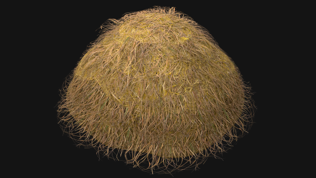 Haystack Stack of Hay Straw Pile 3D Model .c4d .max .obj .3ds .fbx .stl .blend 