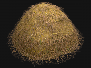Haystack Stack of Hay Straw Pile 3D Model