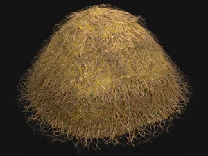 Haystack Stack of Hay Straw Pile 3D Model