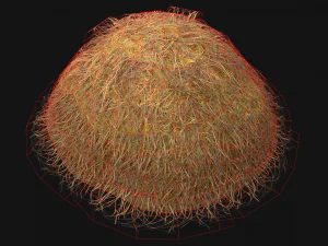 Haystack Stack of Hay Straw Pile 3D Model
