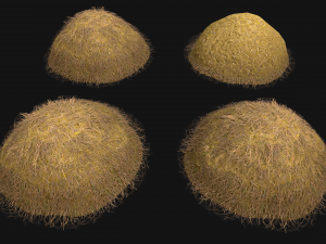 Haystack Stack of Hay Straw Pile 3D Model