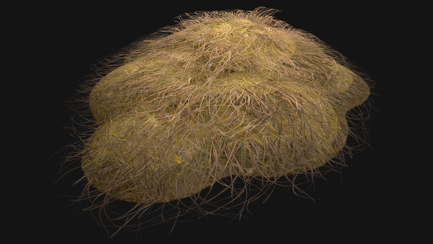 Haystack and Straw on Earth 3D Model .c4d .max .obj .3ds .fbx .stl .blend 