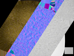 Haystack and Straw on Earth 3D Model