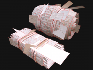 Hay Bale Square and Round 3D Model