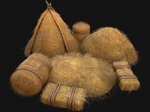 Hay Haystack Bale Farm Pack 3D Model