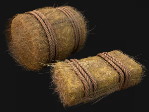 Hay Haystack Bale Farm Pack 3D Model