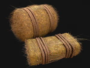 Hay Haystack Bale Farm Pack 3D Model