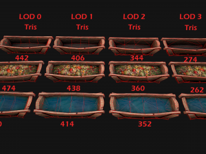 Trough With Water and food Farm Feed Slop Modelo 3D